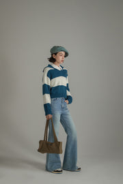 Sailor Color Scheme Knit Sweater