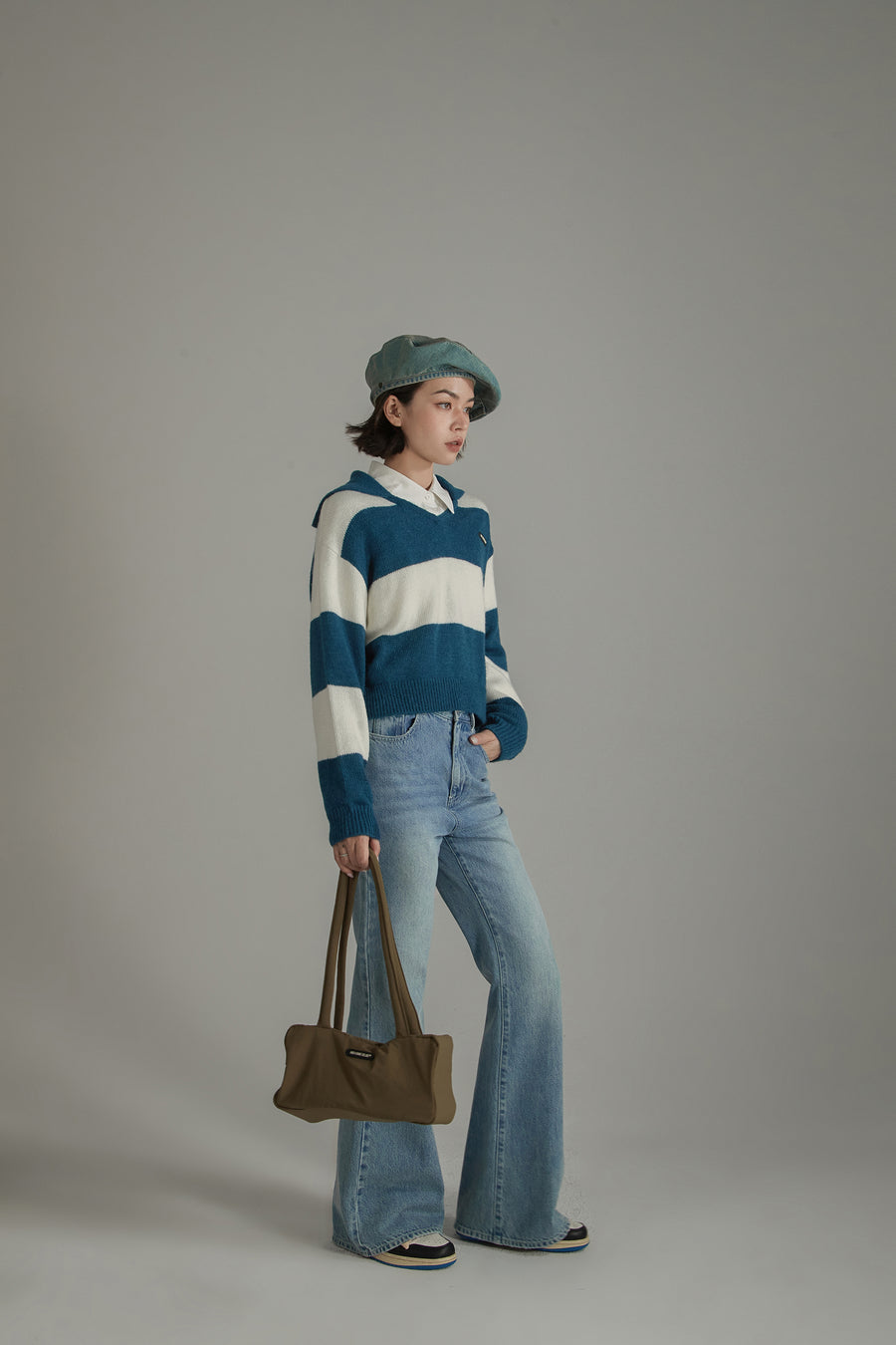 CHUU Sailor Color Scheme Knit Sweater