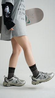 Color Logo High Socks