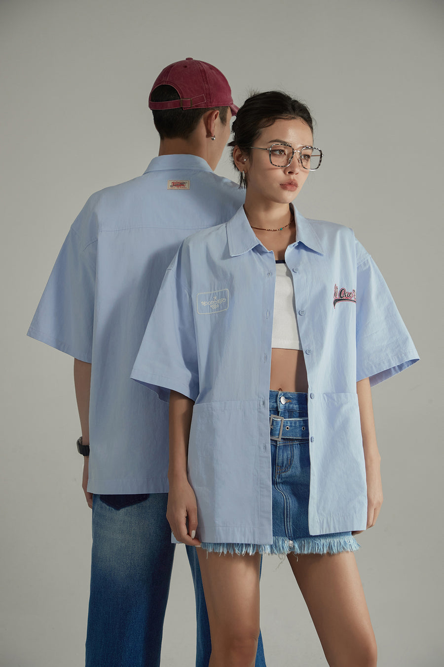 CHUU Cotton Loose-Fitting Daily Shirt