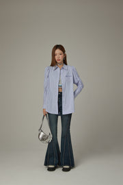 Heart Pocket Stripe Shirt