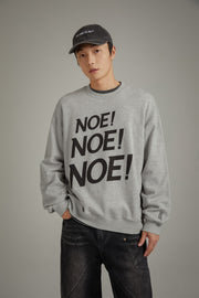 Logo Lettering Boxy Sweatshirt