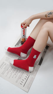 Rabbit Logo High Socks