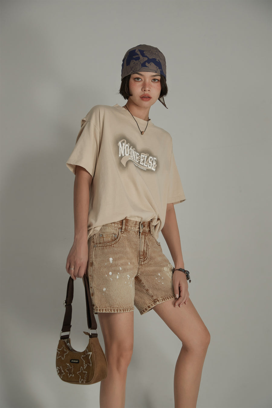 CHUU Logo Vintage Daily Loose Fit T-Shirt