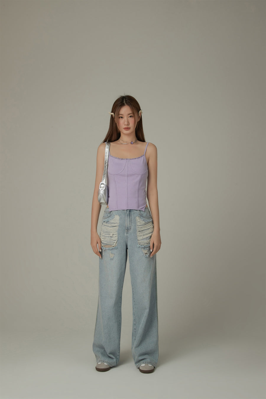 CHUU Color Bustier Slim Sleeveless Top