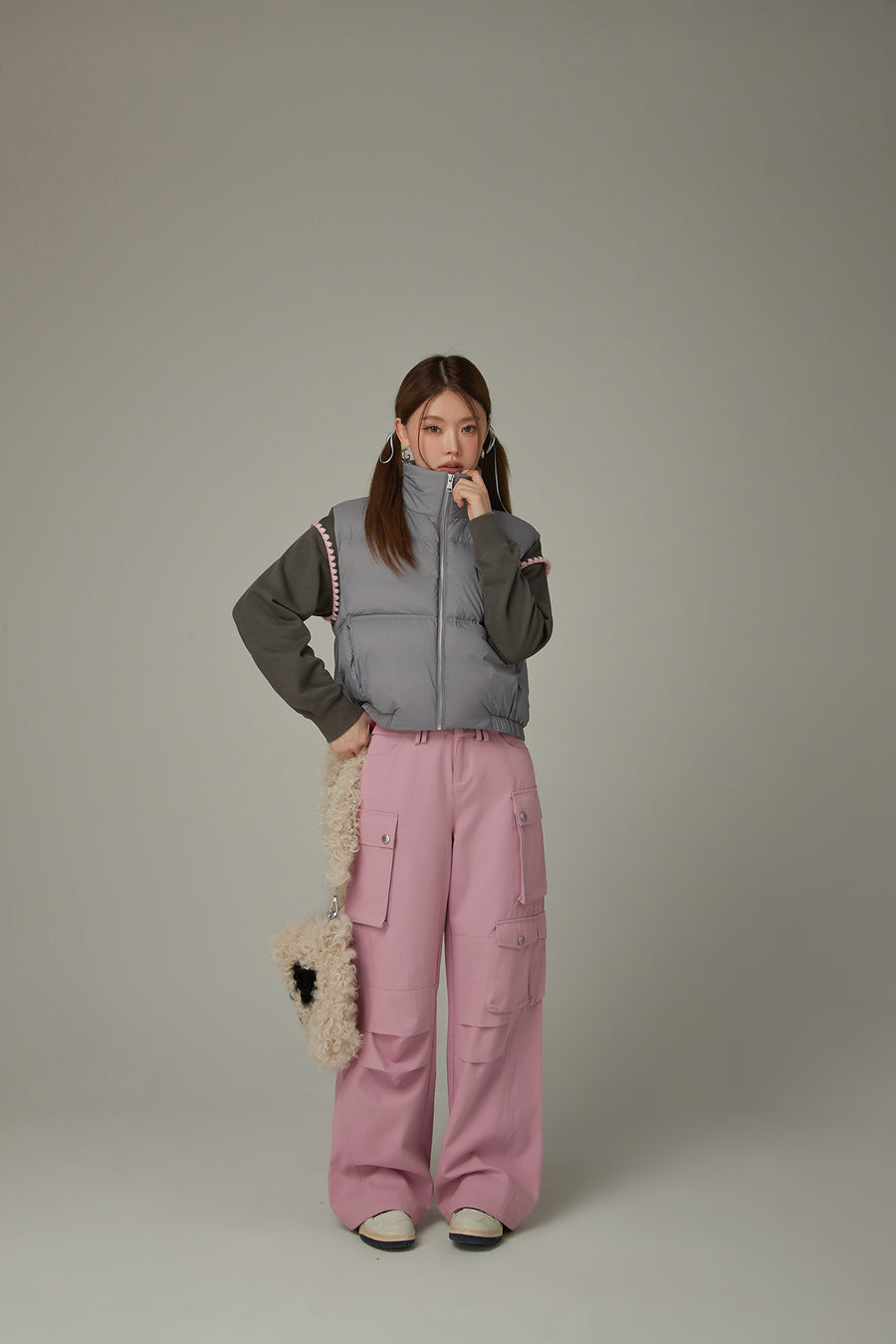 CHUU Boxy Padded Vest