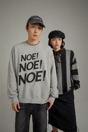 Logo Lettering Boxy Sweatshirt