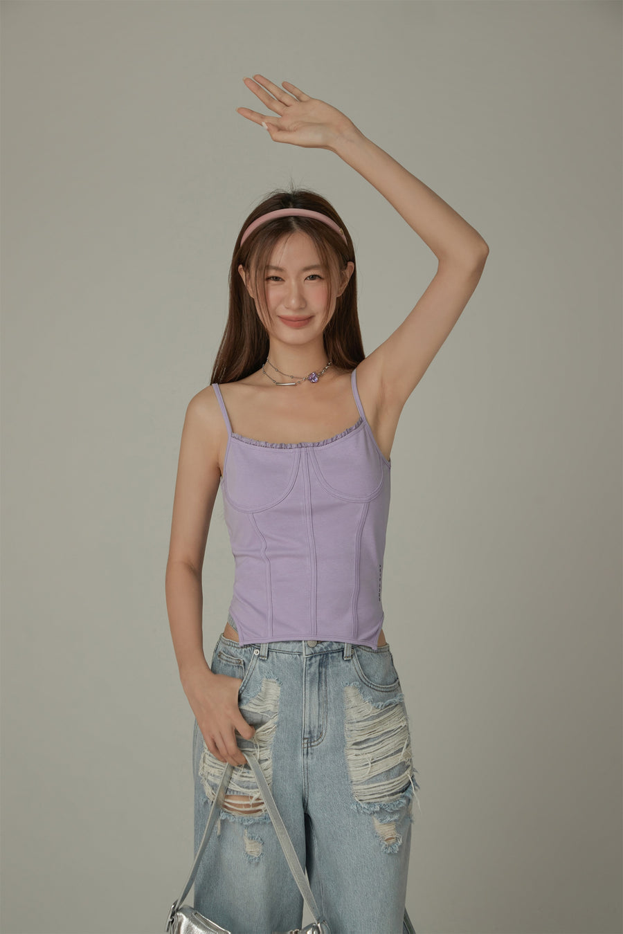 CHUU Color Bustier Slim Sleeveless Top