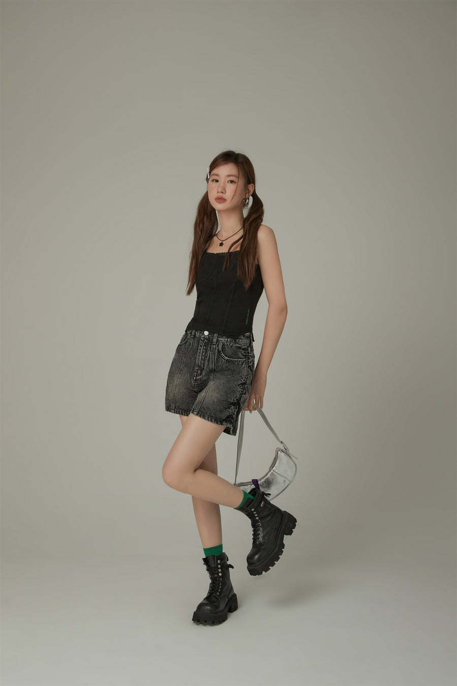 CHUU Color Bustier Slim Sleeveless Top