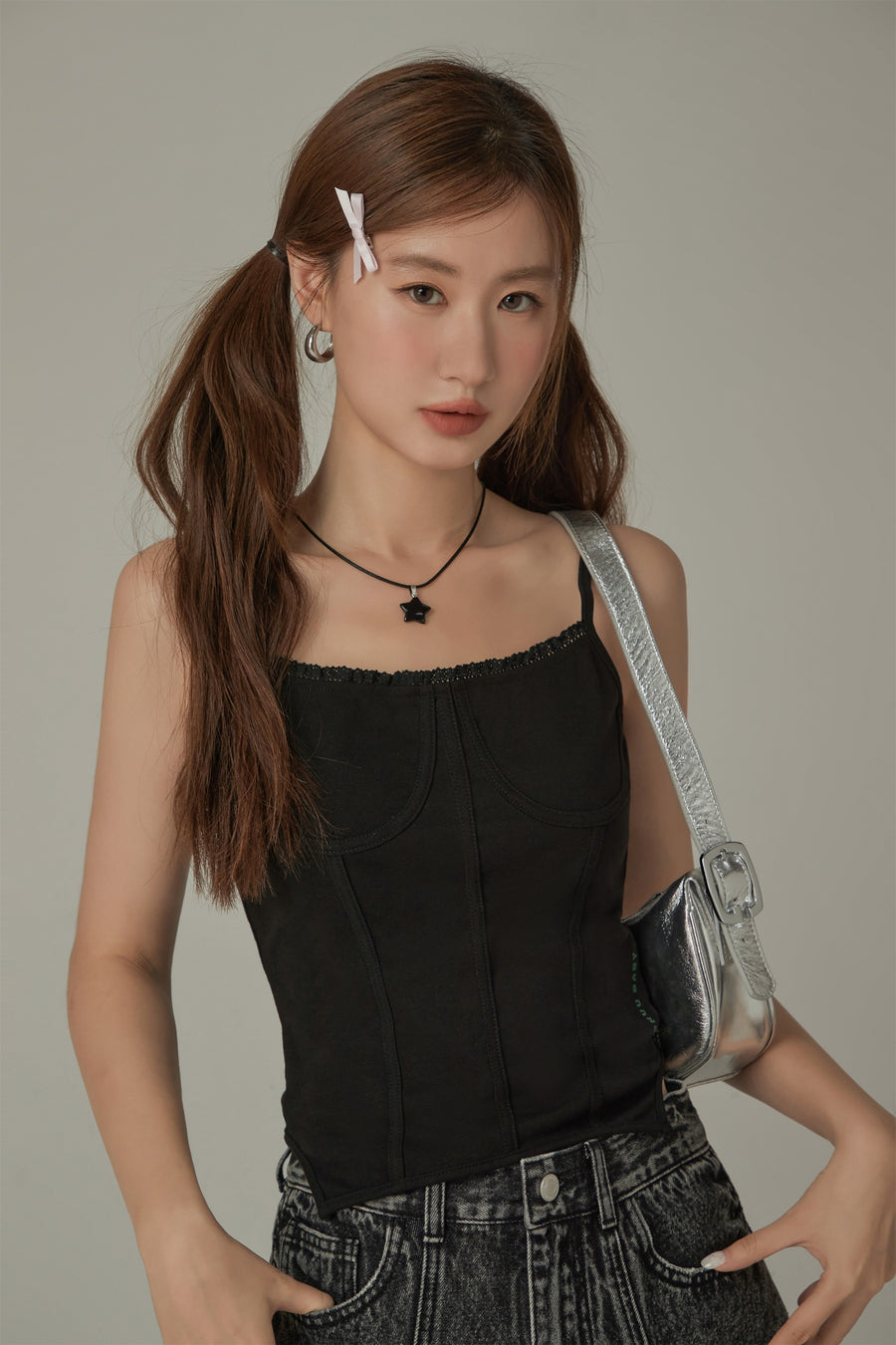 CHUU Color Bustier Slim Sleeveless Top