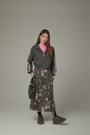 Graffiti Heart Long Skirt