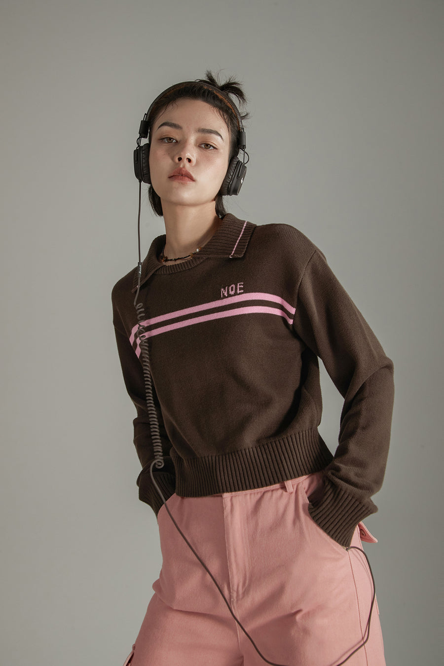 CHUU Collar Line Knit Sweater