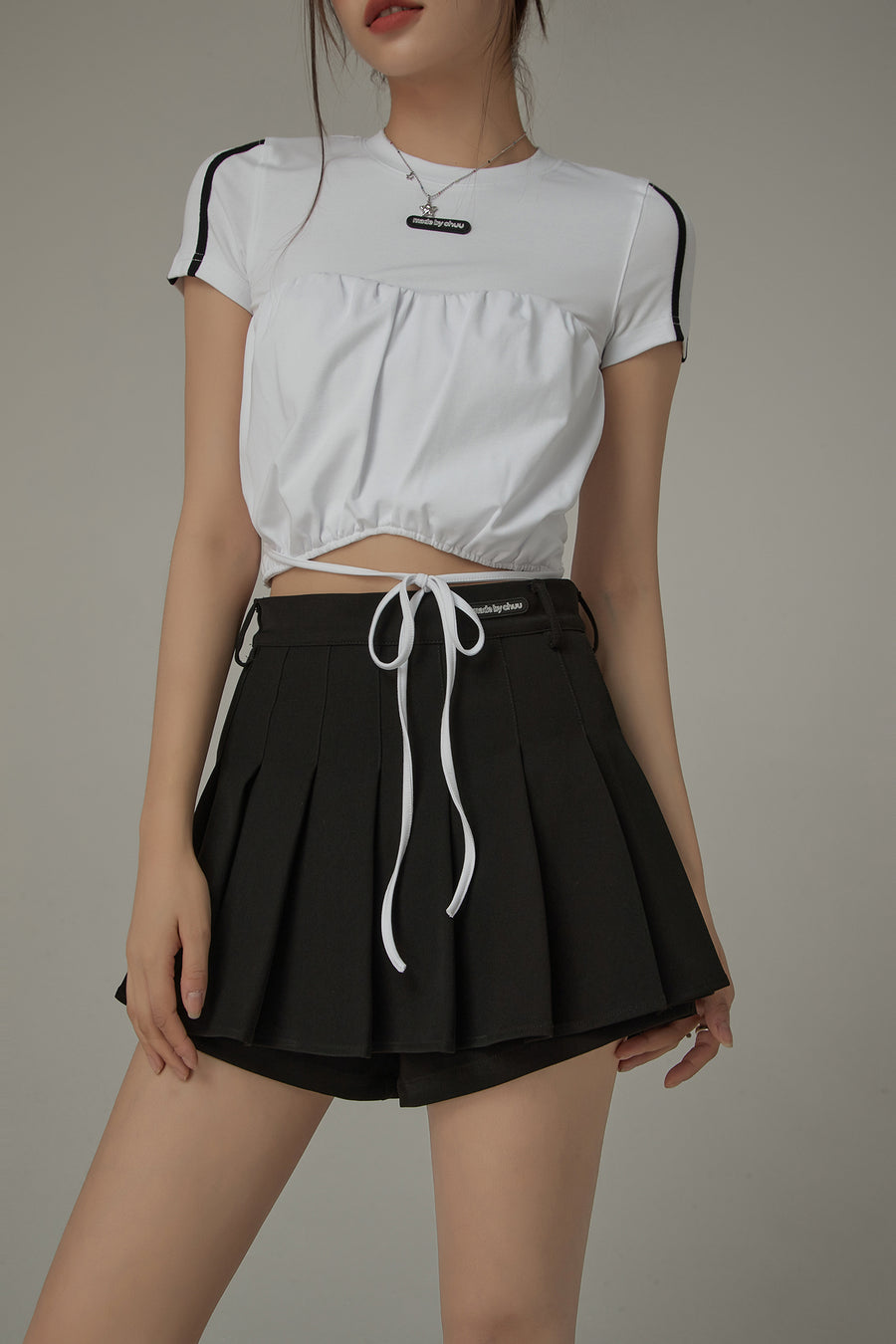 CHUU String Slim Fit Cropped Top