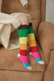 Rainbow Knee Socks