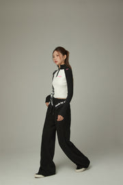 Logo String Wide Pants