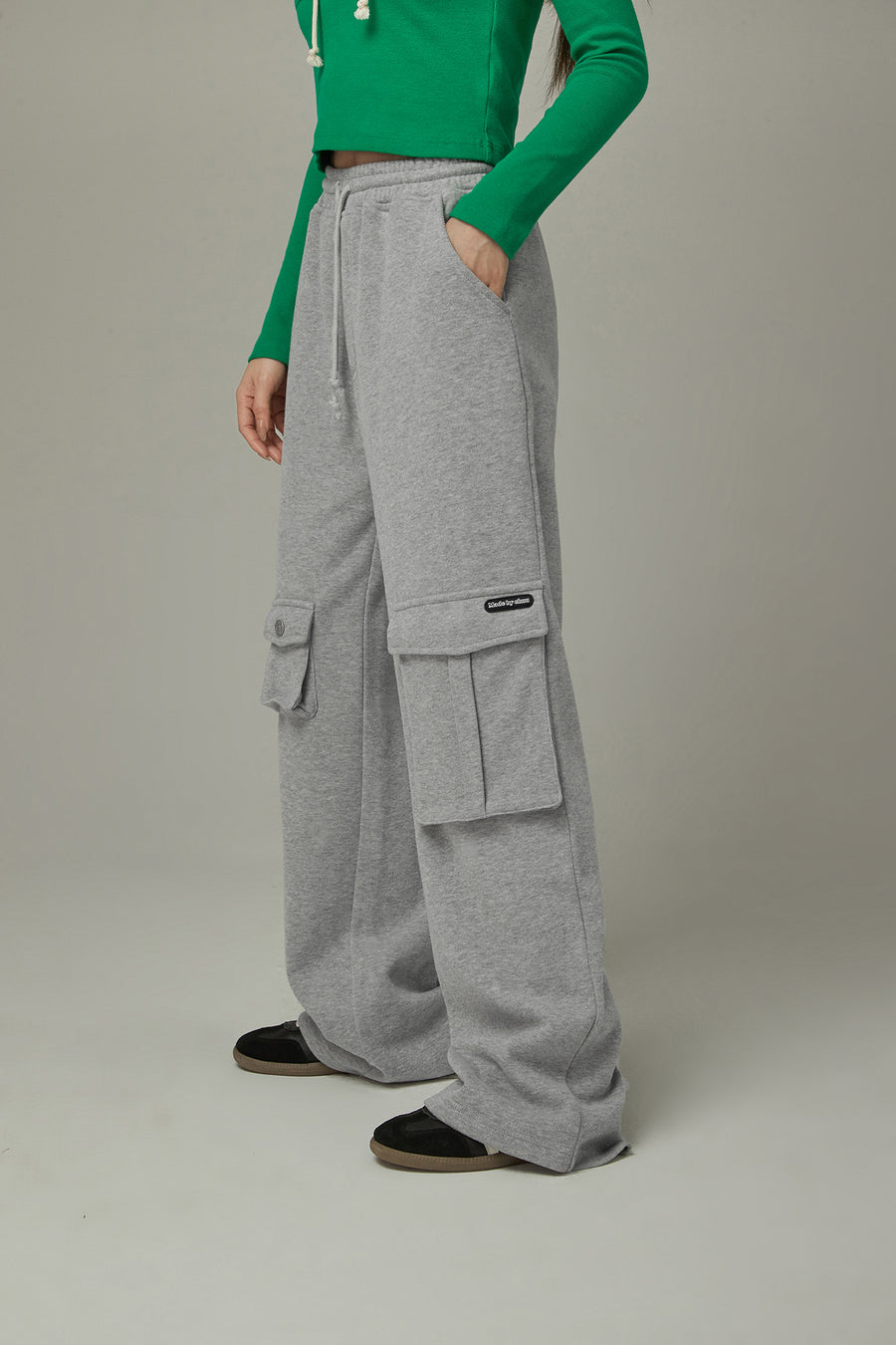 CHUU Pocket Elastic Waist Casual Pants