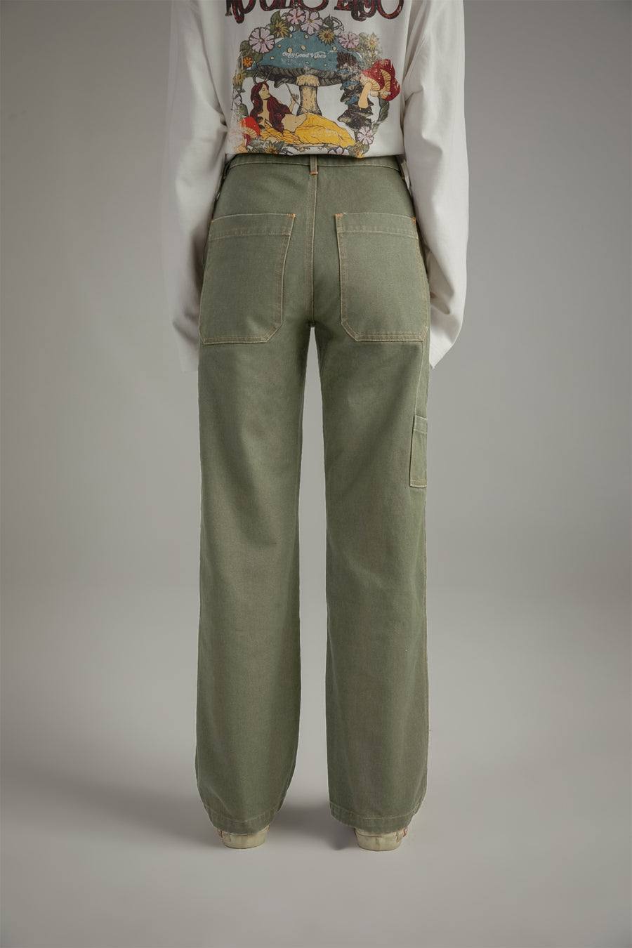 CHUU Color Pocket Wide Pants