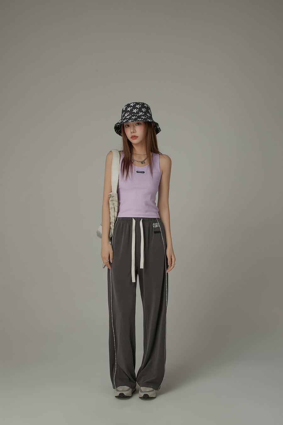 CHUU Elastic Waist?Wide Banding Casual Pants