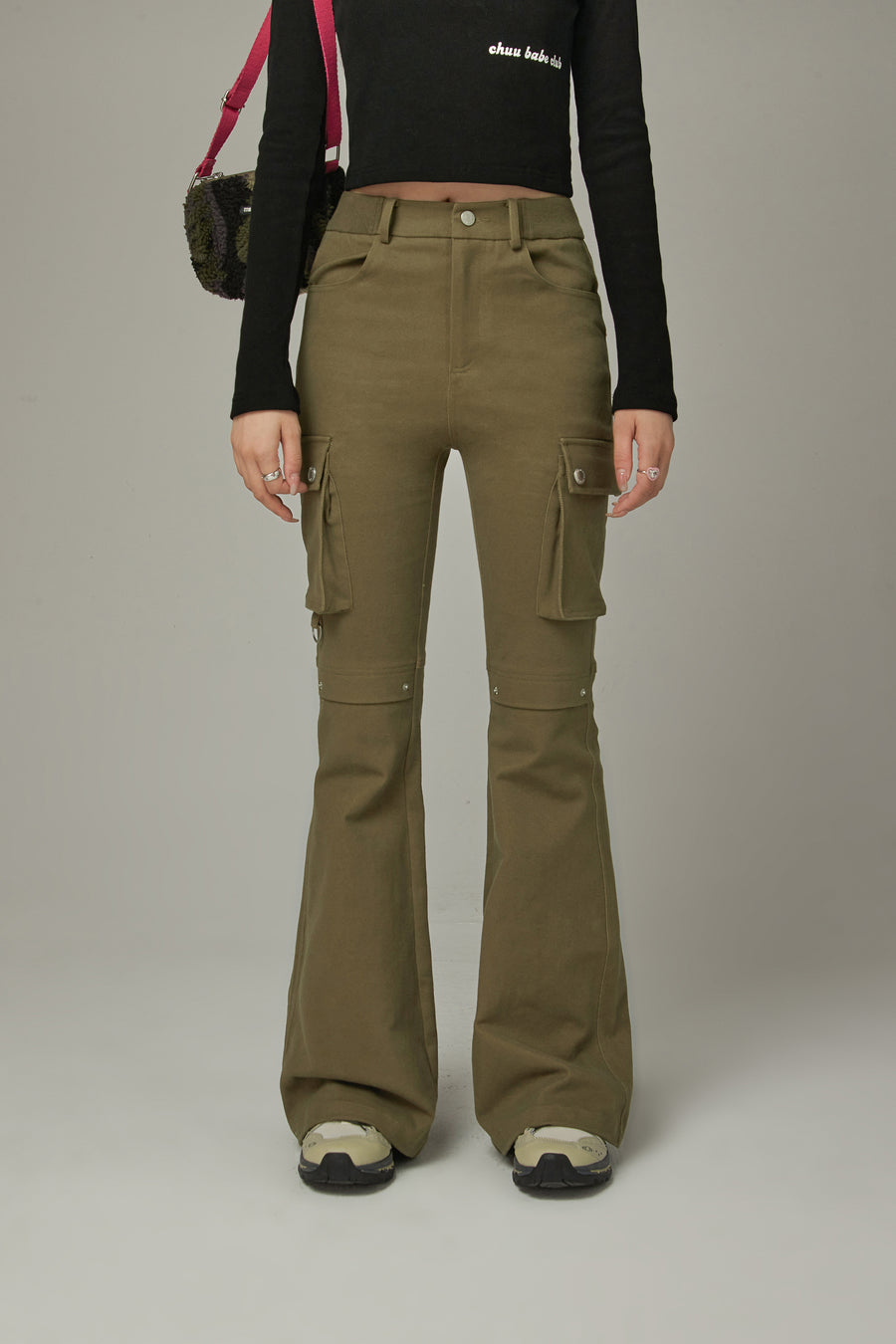 CHUU Pocket Bootcut Daily Pants