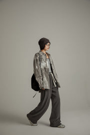 Grayscale Printed Loose Fit Shirt