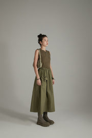 Sleeveless Cargo Pockets Dress