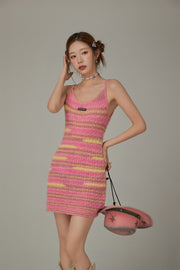 Multi Color Sleeveless Knit Dress