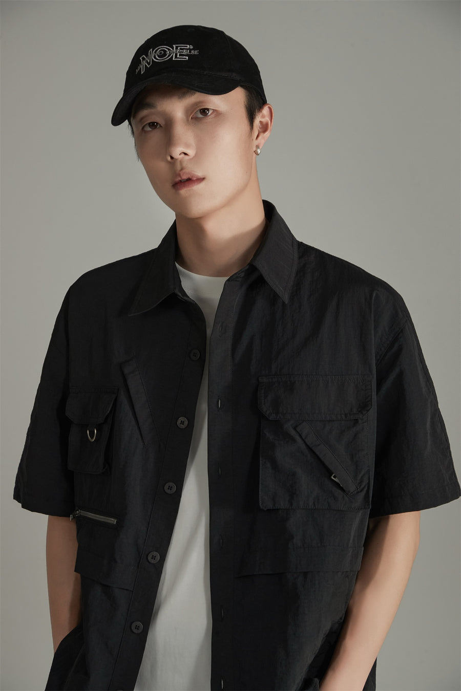 CHUU Pocket Boxy Button Shirt