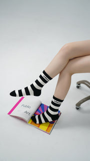 Logo Basic Striped High Socks