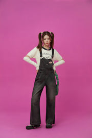 Cotton Button Overalls