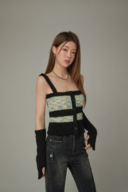 Color Fuzzy Sleeveless Top