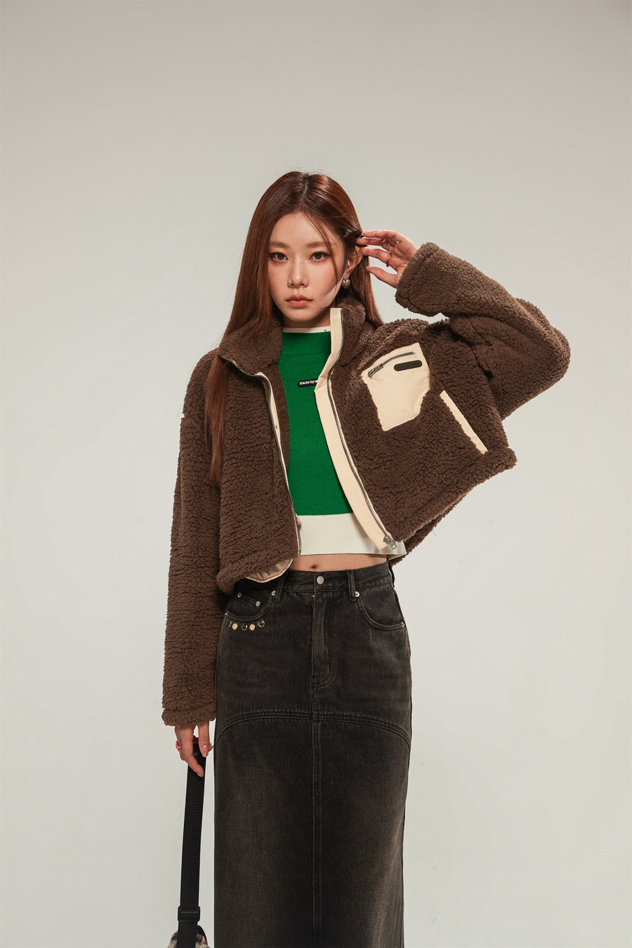 CHUU Daily Color Fleece Jacket