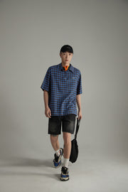 Retro Checked Loose Fit Shirt