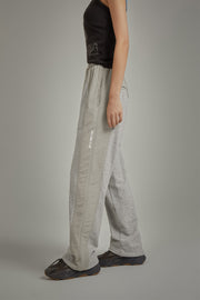 Two Toned String Wide Sweatpants