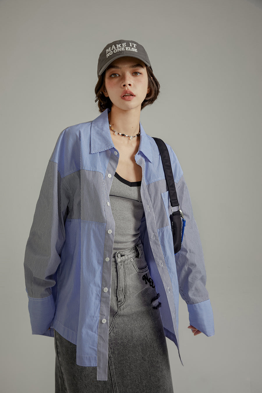 CHUU Daily Color Contrast Loose Fit Shirt