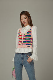 Rainbow Knit Sleeveless Top