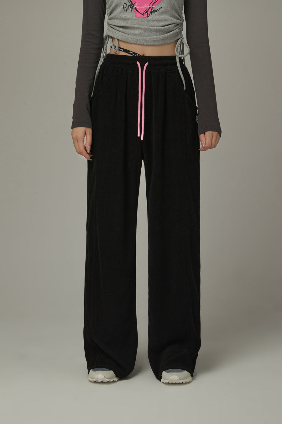 CHUU Elastic Casual Wide Pants