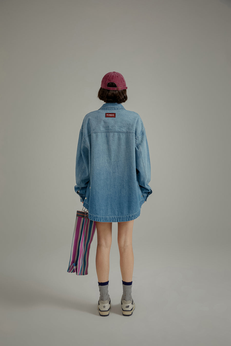 CHUU Boyfriend Maxi Sized Denim Shirt