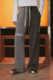 Two Toned Elastic Waist Sweatpants