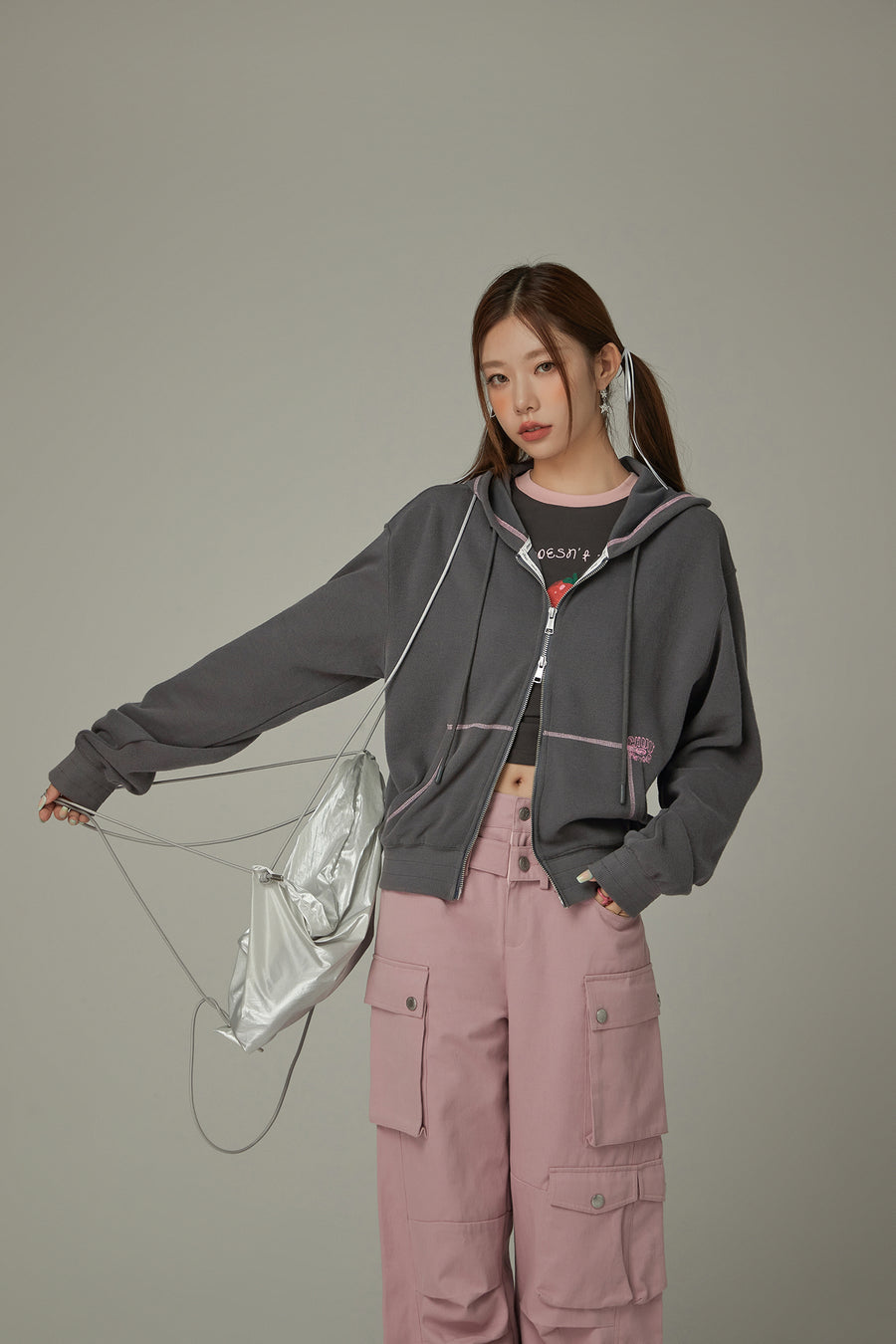 CHUU Loose Fit Hooded Zip-Up