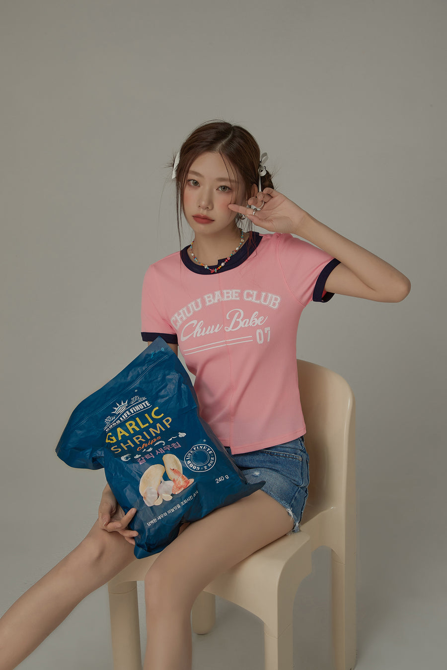 CHUU Babe Club Sporty Varsity T-Shirt