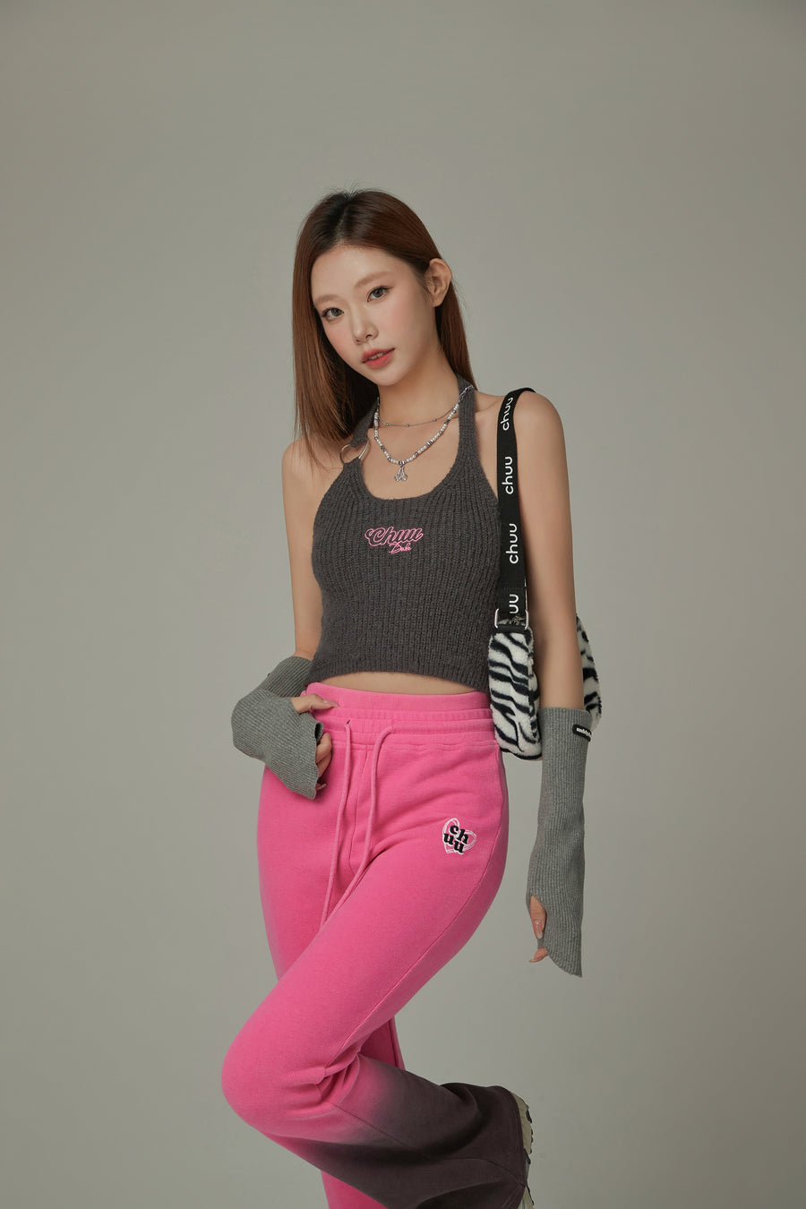 CHUU Halterneck Knit Sleeveless Top