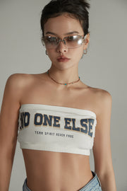 Noe Lettering Vintage Bra Tube Top