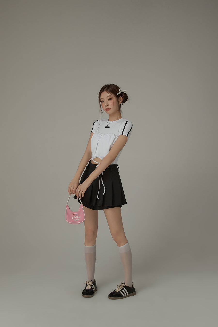 CHUU String Slim Fit Cropped Top