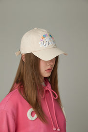 Rainbow Lettering Ball Cap