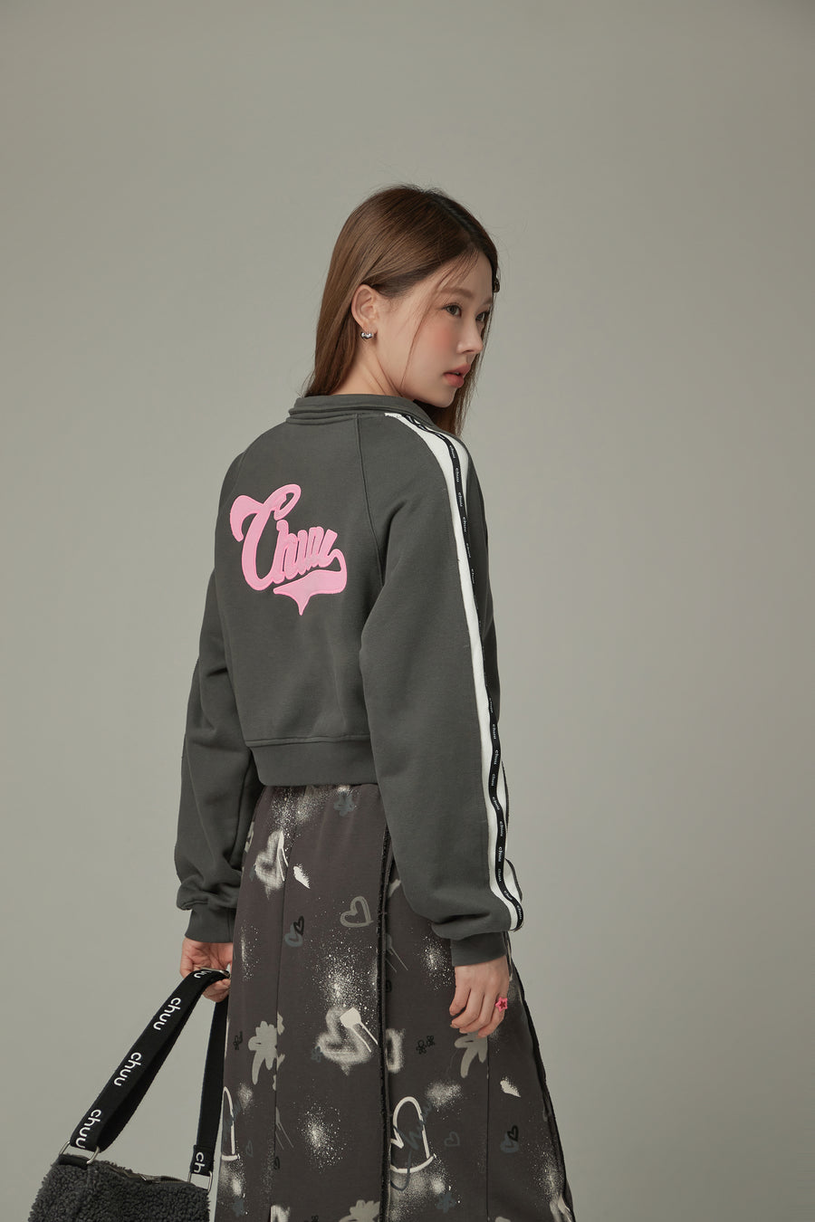 CHUU Sporty Loose Zip-Up Jacket