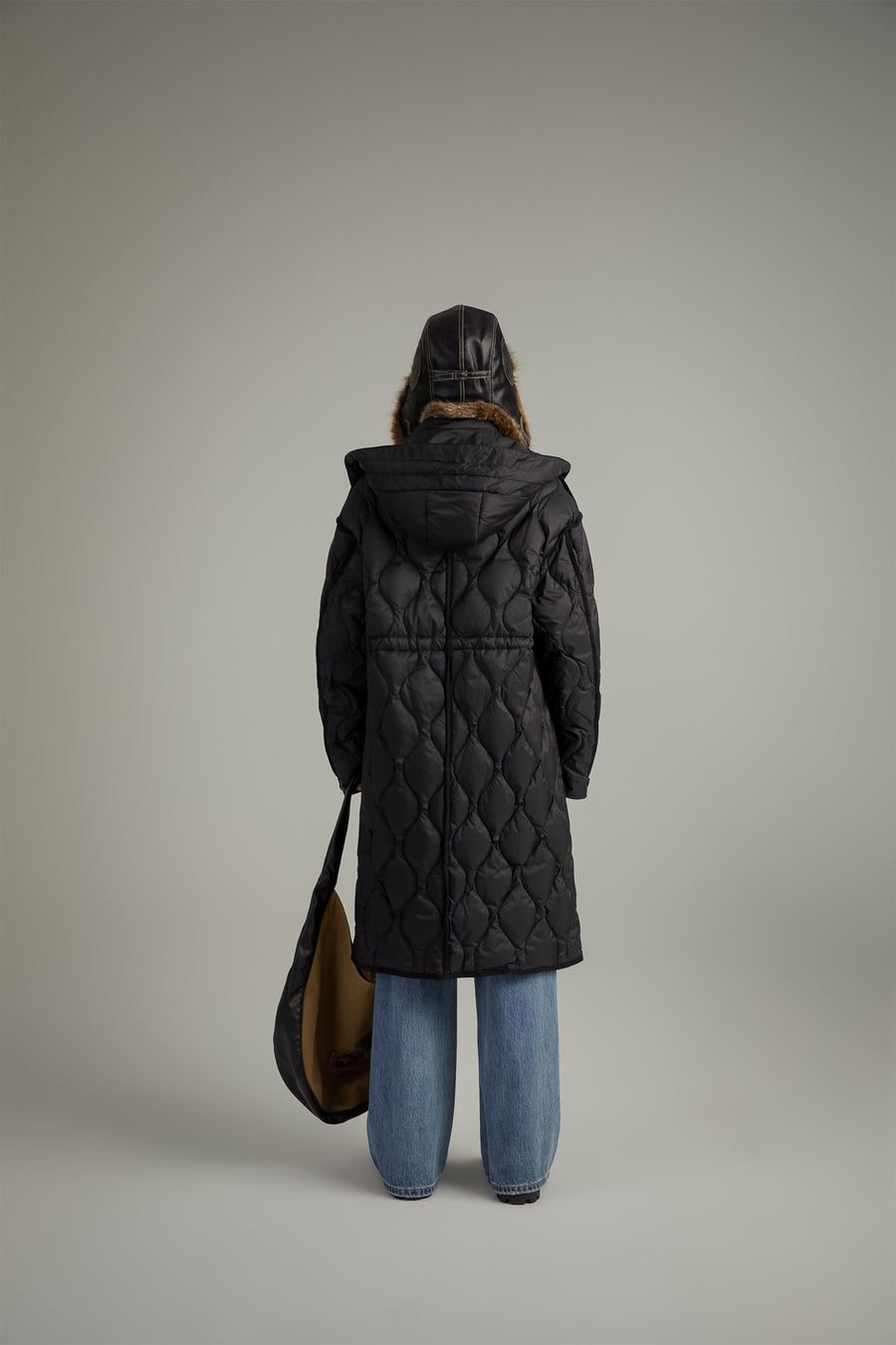 CHUU Hooded Quilted Padded Coat