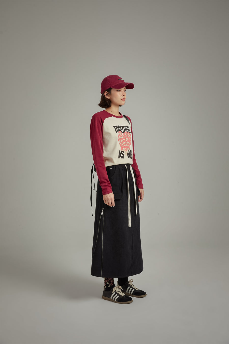 CHUU Pocket Casual Long String Skirt