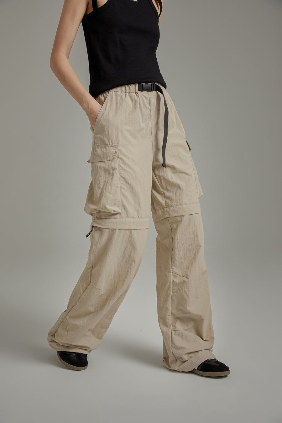 CHUU High Waist Drawstring Casual Pants