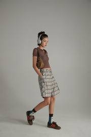 Retro Checked Color Loosefit Daily Shorts