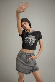 Vintage Color Crop T-Shirt